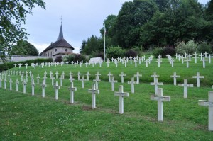 Der französischen Soldatenfriedhof Saint-Remy la Calonne