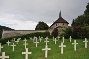 Der französischen Soldatenfriedhof Saint-Remy la Calonne